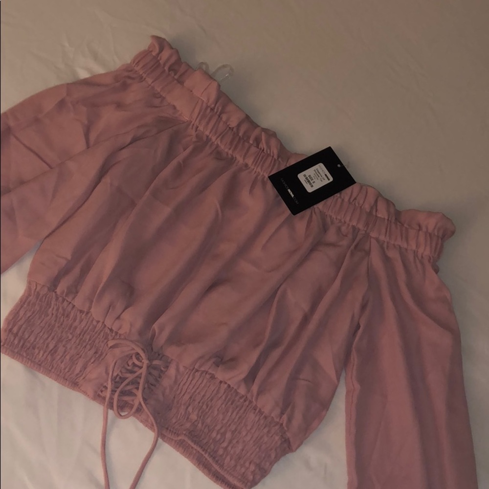 Elegance off the shoulder top